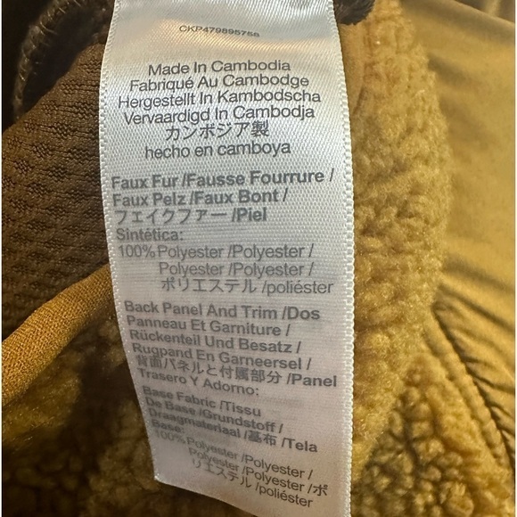 Madewell Faux Shearling Half Zip Pullover Sweater Dried Cedar XS - Picture 7 of 10